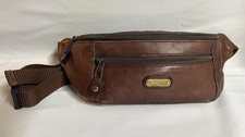 Vintage Land Leather Belt Bag Fanny Pack Brown 12