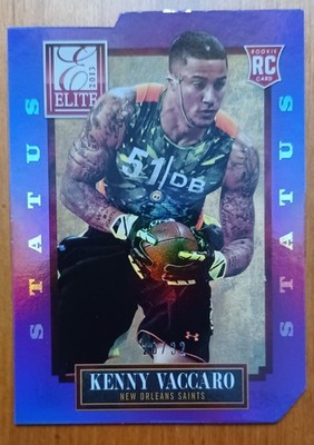 2013 Panini Elite - Rookie Kenny Vaccaro #152 Status Purple Die-Cut /32 (RC)