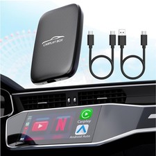 3-in-1 Wireless Carplay and Android Auto Adapter Streaming Video Fits Netflix...