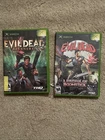 Microsoft Xbox Evil Dead: Regeneration And A Fistfull Of Broomstick Both CIB