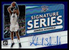 2020-21 Donruss Optic Signature Series Admiral Schofield Auto Oklahoma City