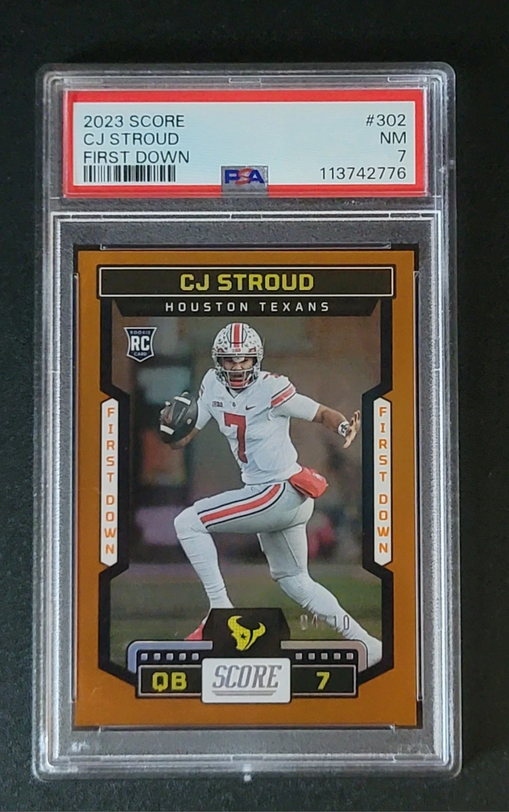 CJ Stroud Panini Score #302 First Down