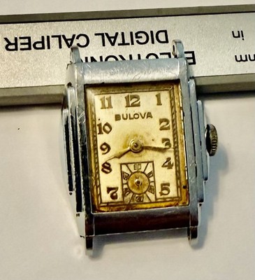 Vintage Bulova Senator 10K White RGP 10AN 15j Men s Watch PARTS REPAIR 25mm