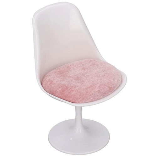 2Pcs 1:6 Dollhouse Miniature Swivel Chairs Plastic Armchairs Office Furniture - Picture 9 of 28