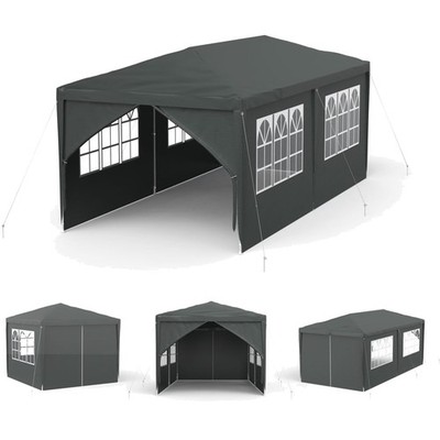 Partyzelt Pavillon 3x6m  Garten Outdoor Festzelt UV Schutz