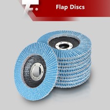 100 PCS 4-1/2"×7/8'' 40 Grit T29 Premium Zirconia Flap Disc Sanding Grinding