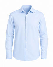 KITON SALE PREMIUM COTTON DRESS $1,195 SHIRT LIGHT BLUE LUXURY SZ: 41