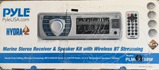 Pyle Hydra Marine Stereo Receiver. Brand New -White W 4 Speakers PLMRKT38W