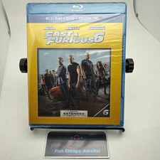 Fast  Furious 6 (Blu-ray Disc, 2013, 2-Disc Set, Includes Digital Copy...