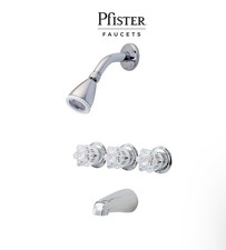 Pfister Pfirst Series Tub and Shower Trim Package with Multi Function Shower Hea