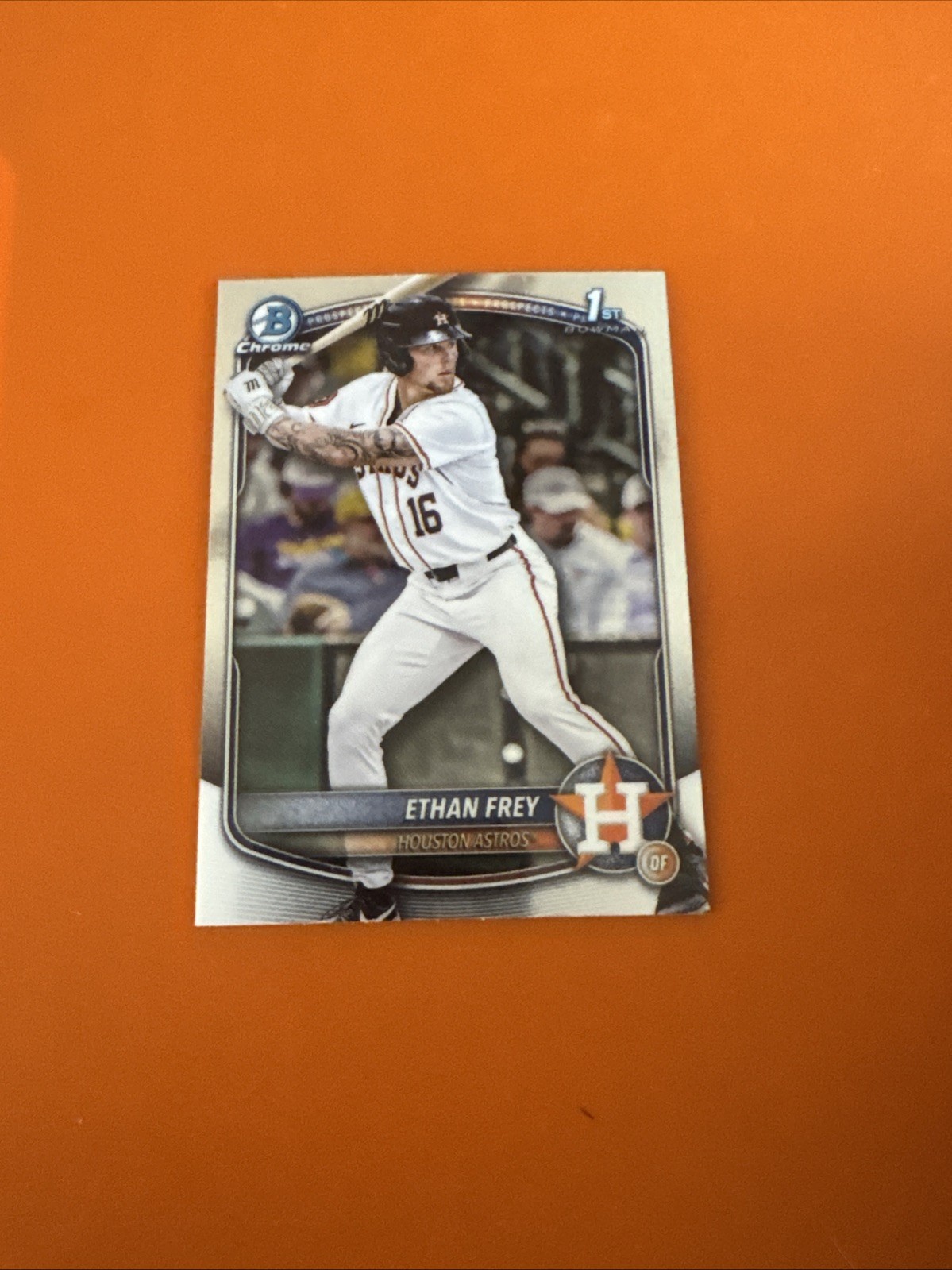 2025 Bowman Draft ETHAN FREY  #BDC-67  1st Chrome Houston Astros