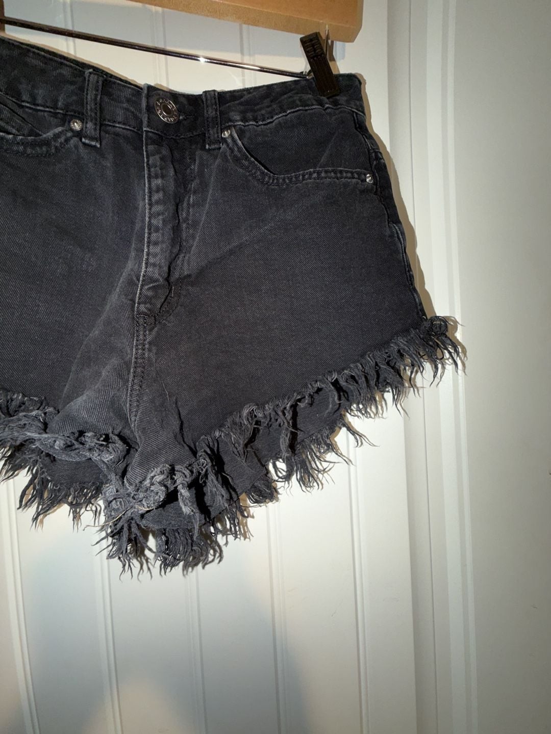 Garage distressed denim shorts, photo 3