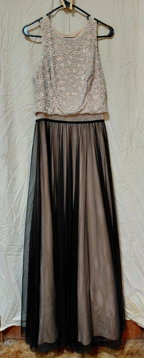 sachin and babi light blue dress Cachet Evening Dress