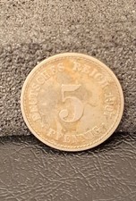 Münzen Deutschlandes Reich Pfennig 5  1907 A