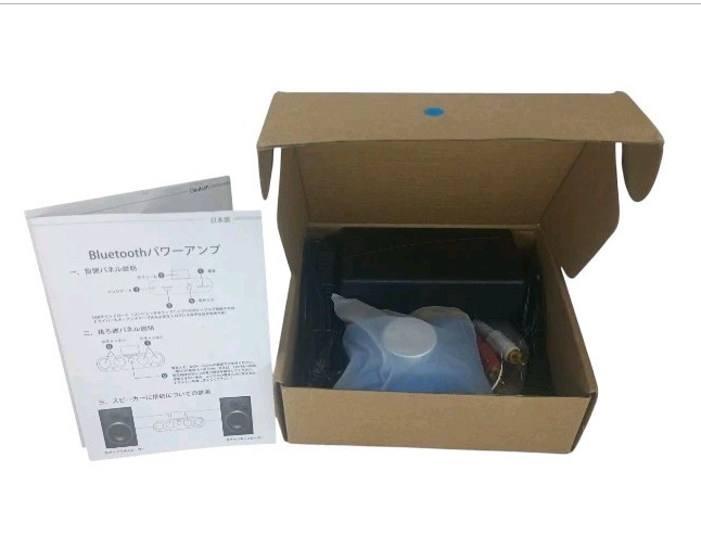 F900 Mini Bluetooth Power Amplifier Wireless Audio Receiver with 12V DC Adapter