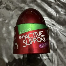 Vintage Leggs Egg Sheer Toe Active Support. Suntan Size B