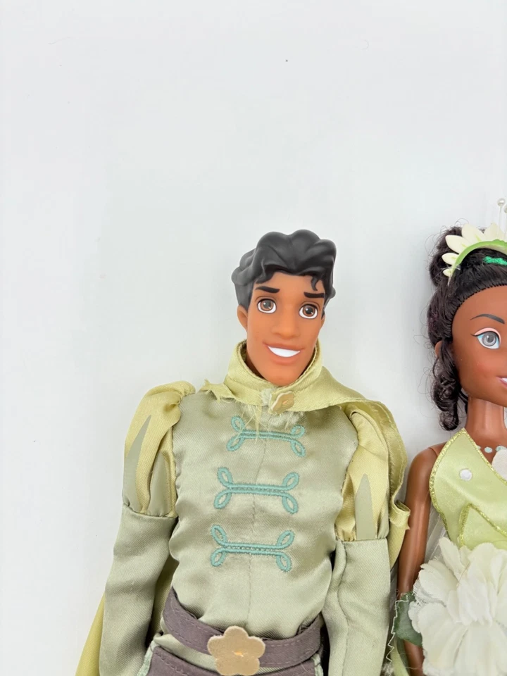 Disney Princess and the Frog Doll Set Prince Naveen Princess Tiana Green Set - Image 2 of 4