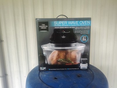 SUPER WAVE OVEN Sharper Image 1300 Watt,16 Quart Halogen Infrared Convection NEW