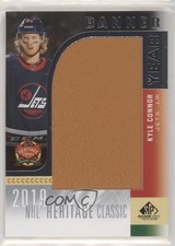 2020 SP Game Used 2019 NHL Heritage Classic Banner Year Relics Kyle Connor 8tn