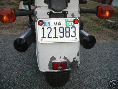 KAWASAKI CONCOURS GTR1000 GTR 1000 REAR FENDER & LIGHTS - Picture 1 of 1