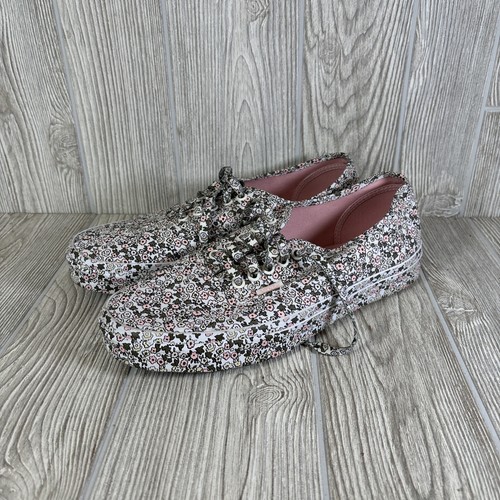 Vans Mono Floral Design Pattern Skater Shoes Tapered Old Skool Men 9 Women 10.5 - Picture 2 of 8