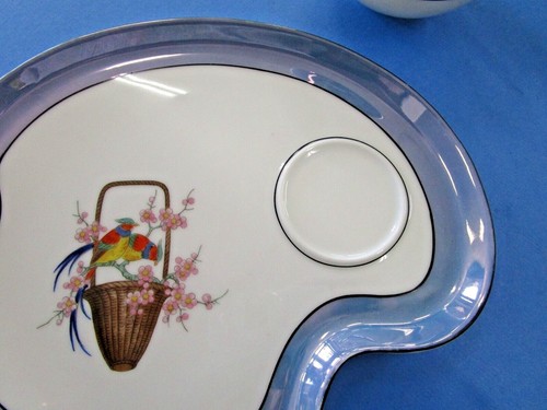 Juego de almuerzo de 2 piezas de cerámica vintage Noritake Luster Wear - Imagen 5 de 12