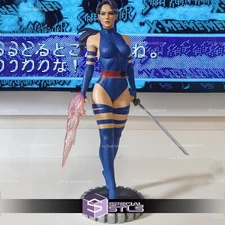 3D Print - Psylocke Standing - Grey Or Painted -Custom Resin Statue- DC Marvel