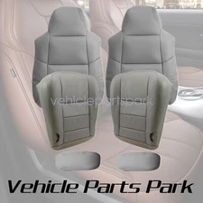 2002-2007 For Ford F250 F350 Lariat Replacement Front Leather Seat Cover Gray US