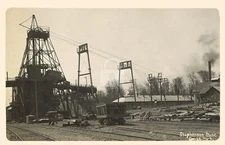 Stephenson mine, Gwinn,  Michigan MI 1913  RPPC Photo Postcard Copy