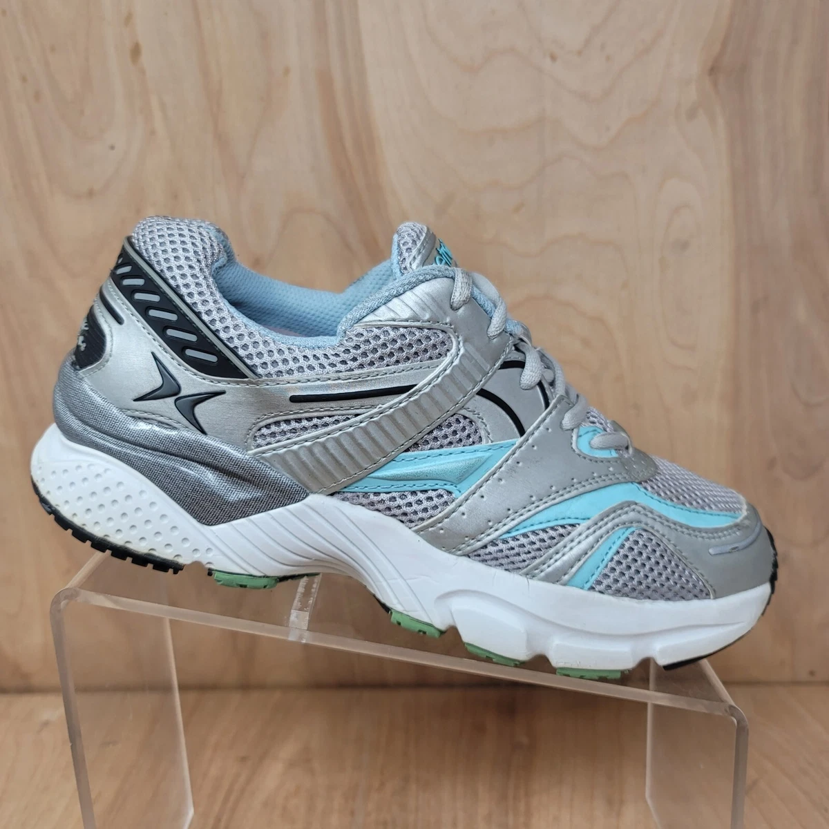 Aetrex Lift Shoes Women's Size 8 M Gray Blue Sneakers Athletic