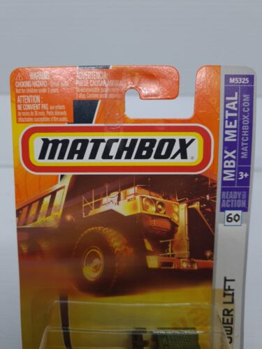 MATCHBOX 2007 CONSTRUCTION POWER LIFT DARK GREEN MB #60 Fork Lift New M5325 NIB - Picture 2 of 10