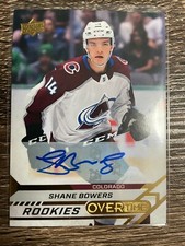 SHANE BOWERS 2020-21 Overtime Wave 2 Gold Foil Rookies Auto