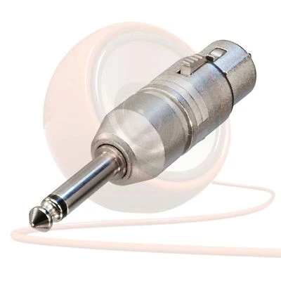 Neutrik Female XLR to Mono 1/4' jack plug Audio Adaptor Convertor Changer NA2FP