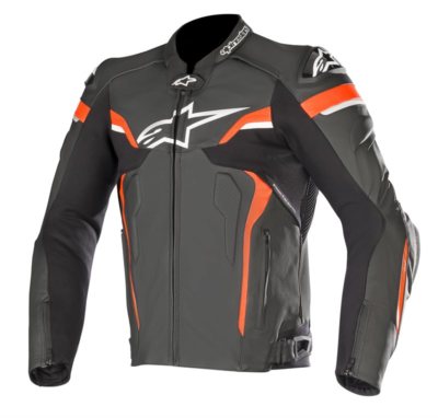 Alpinestars Celer V2 jacket -Black/White/Red Fluo Leather
