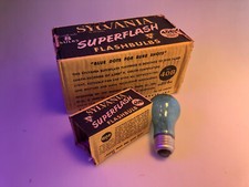 8 Sylvania Superflash Camera Flashbulb Press 40B Original boxes Vintage