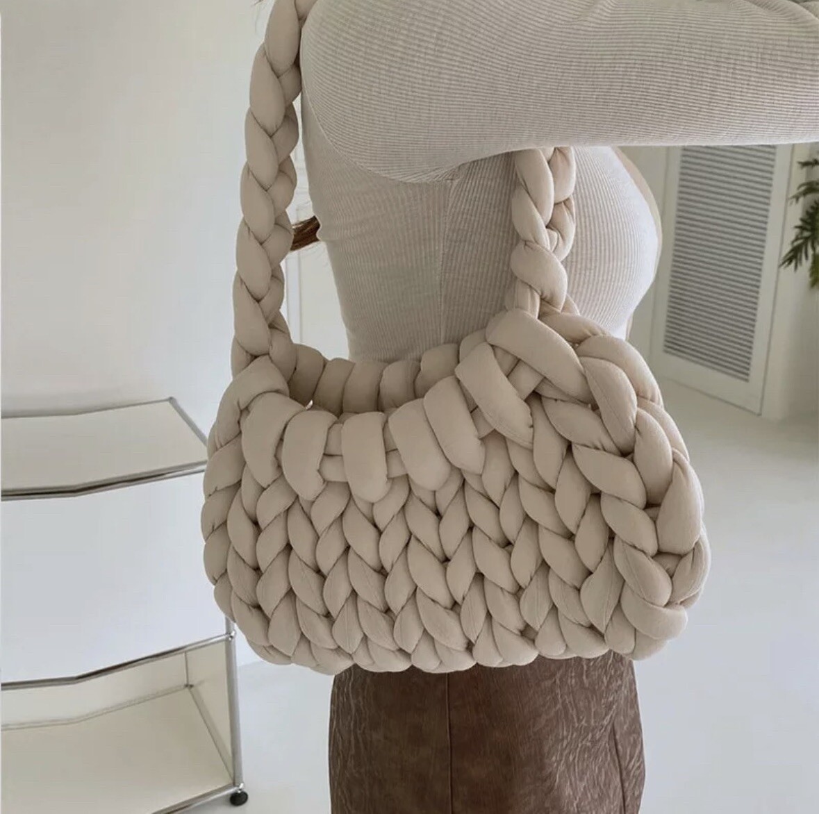 Chunky Knitting Crochet Bag Chunky Really Soft Yarn Knit Material