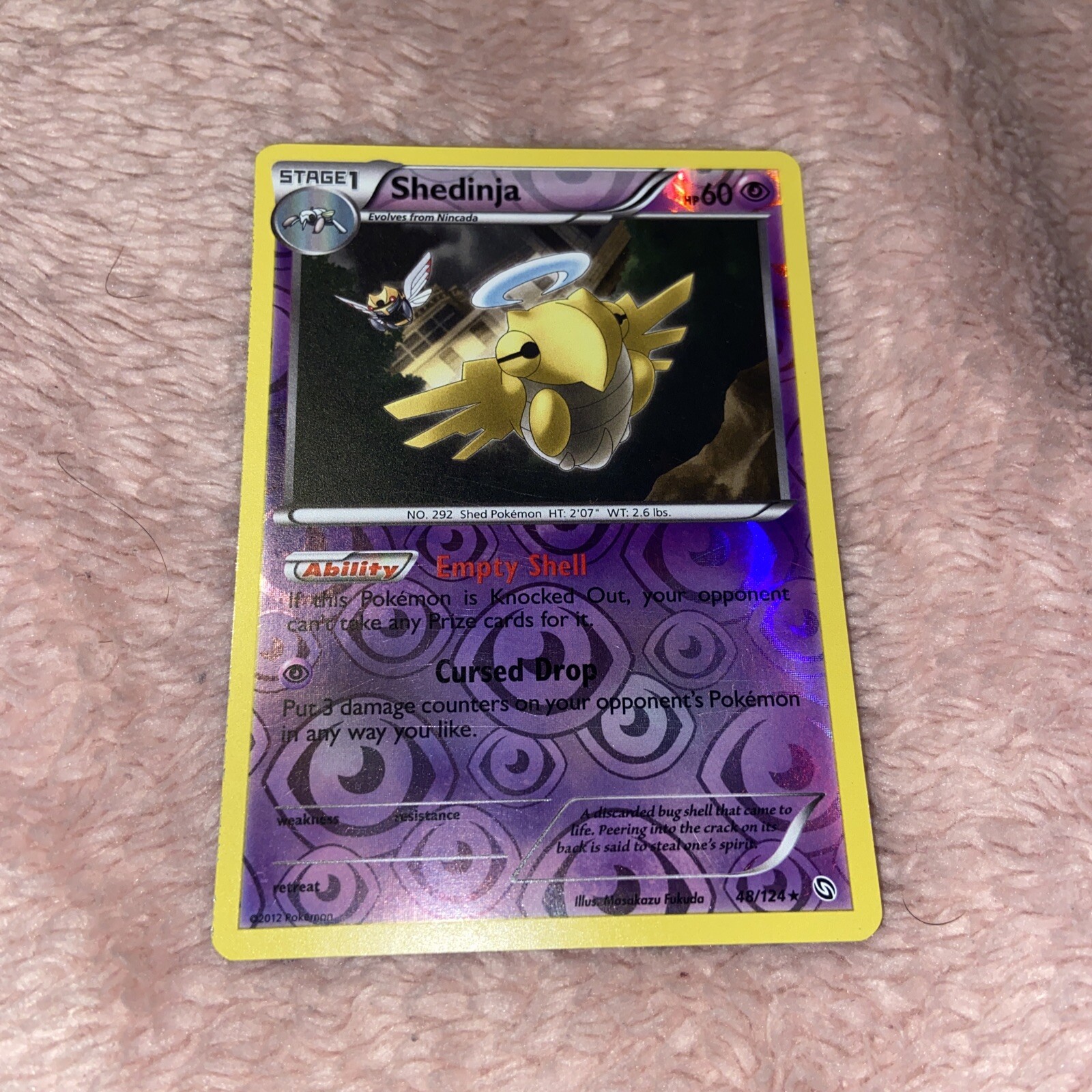 Shedinja Reverse Holo Rare Black & White Dragons Exalted 48/124 NM