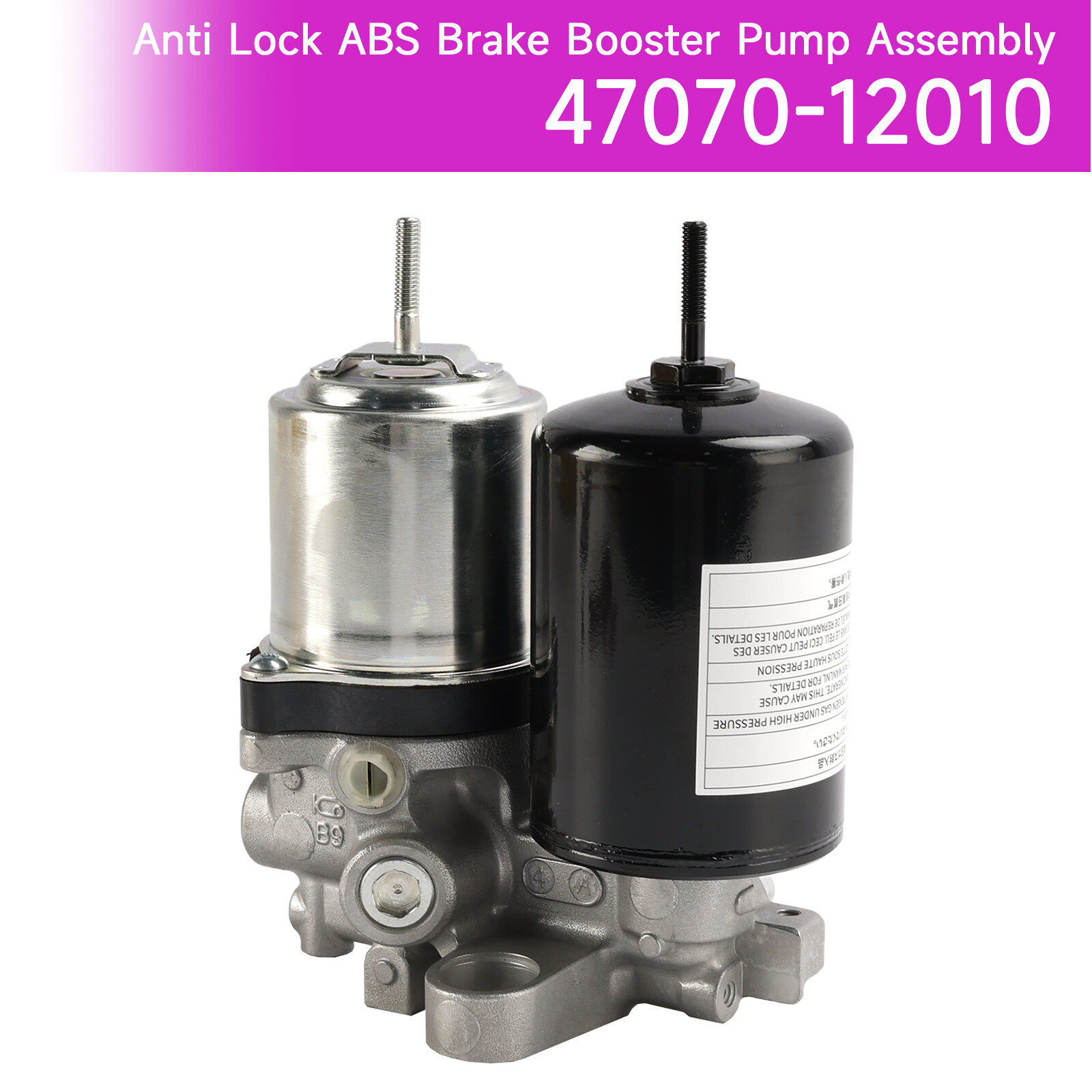 Anti Lock ABS Brake Booster Pump Assembly 47070-12010 for Toyota Prius Lexus U