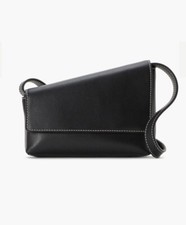 STAUD Acute Black Leather Crossbody Bag 295 MSRP NEW