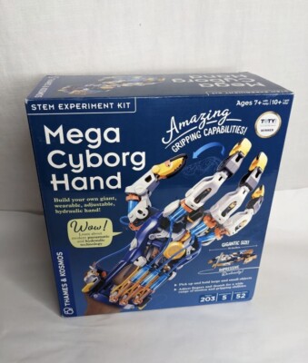 Mega Cyborg Hand STEM Experiment Kit | Build Your Own GIANT Hydraulic Hand | Ama