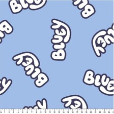 Fleece Bluey Name Fleece Playful Pop Dogs Kids Blue Fleece Fabric Print A326.26