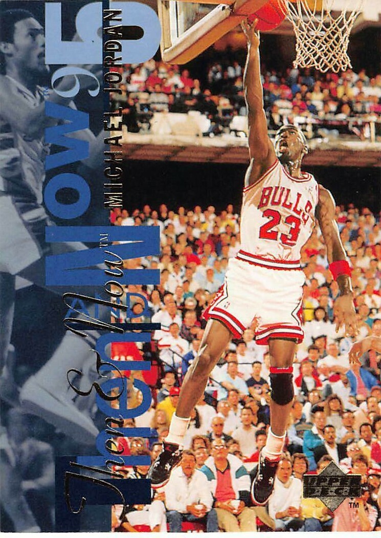 1995-96 Upper Deck Basketball Michael Jordan Then & Now #359 NM/MT