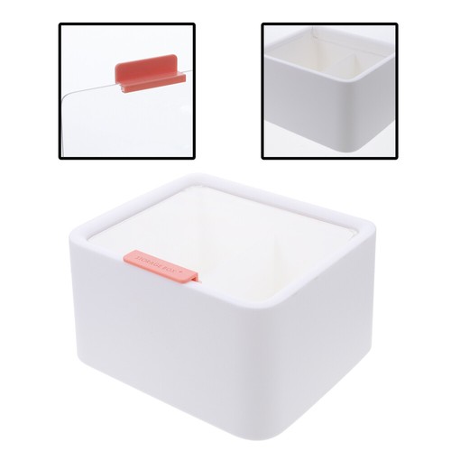Makeup Remover Cotton Storage Box 2 Slot Organizer Swab Case