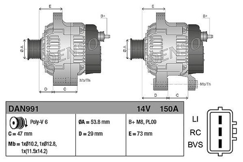DENSO Generator für LAND ROVER - Bild 3 von 3