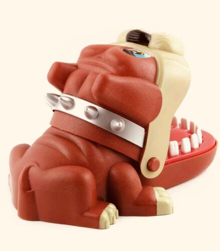 Divertido juguete de morder dedo para perro Shar Pei perro morder dedos juguetes juego juguete eléctrico - Imagen 4 de 8