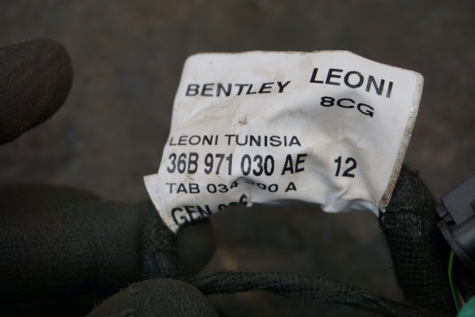 Front Right Door Wire Wiring Harness Assembly OEM 36B971030 Bentley Bentayga