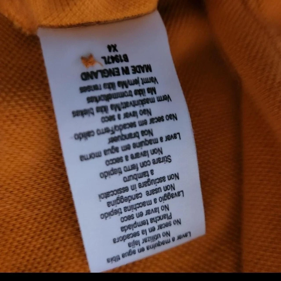 Great Condition Vintage 90s RARE Colour Orange Large Size L Burberry Polo Grail - Image 4 of 4