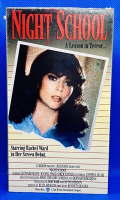 Brand New NIGHT SCHOOL VHS 1980 Horror Movie Film Rachel Ward Cult Slasher Rare