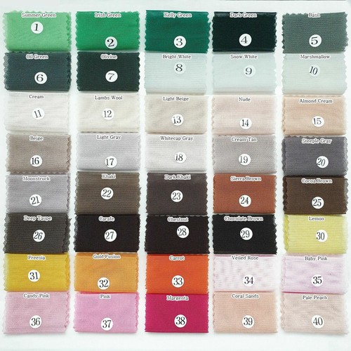 Soft Power Mesh Tulle 4-way Spandex stretch Fabric Sheer Net Dresses Bridal 44"w - Picture 200 of 628