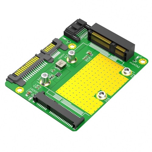 Two Msata SSDs to Two SATA3.0 Adapter with Aluminum Frame Bracket - Afbeelding 3 van 8